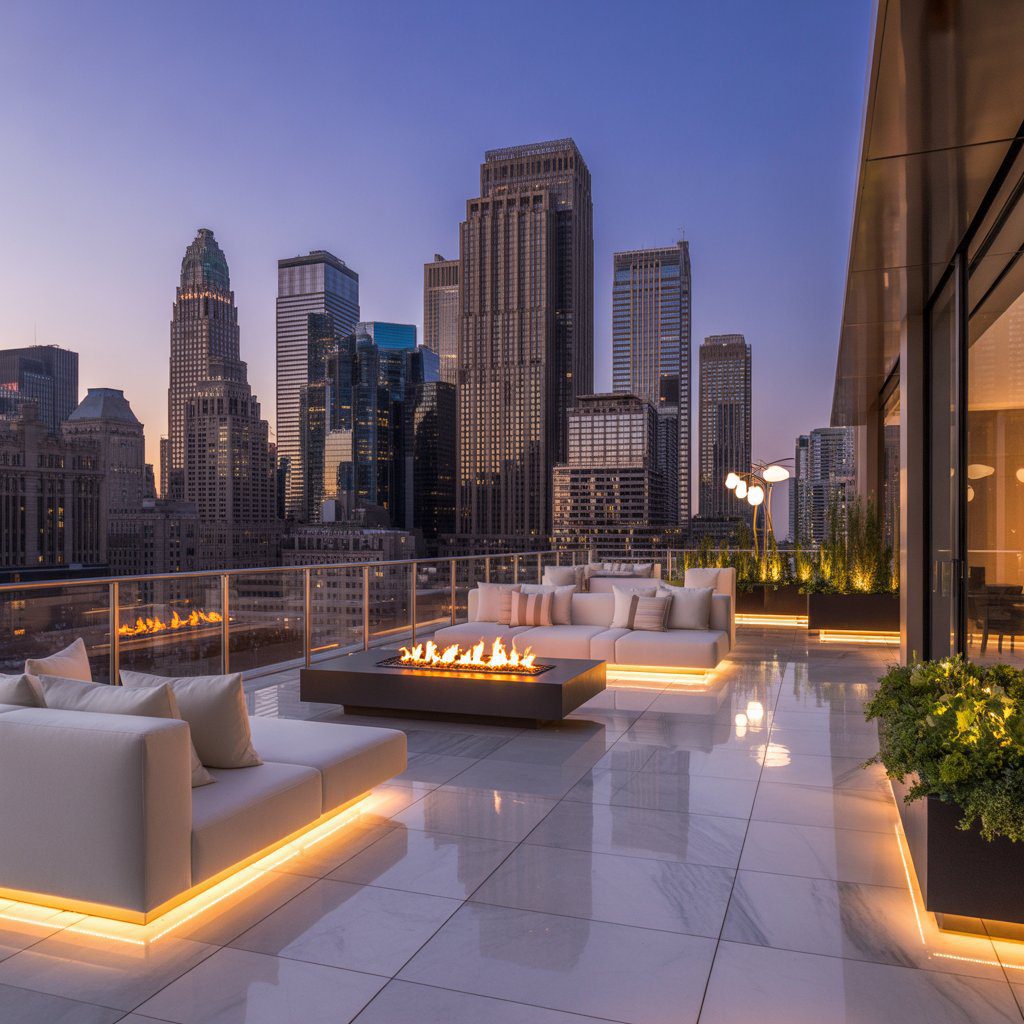 a luxurious penthouse terrace with sleek_fQhVUfS1QgGQ 5hCWm Whw_ONqYqrCxT6qpZFt0XwdC4A